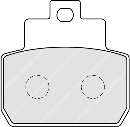 FERODO FDB2207EF BRAKE PADS ORGANIC