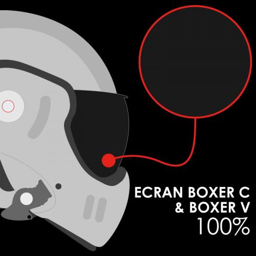 ROOF RO5 BOXER CLASSIC / V VISOR, SOLAR 100% AS
