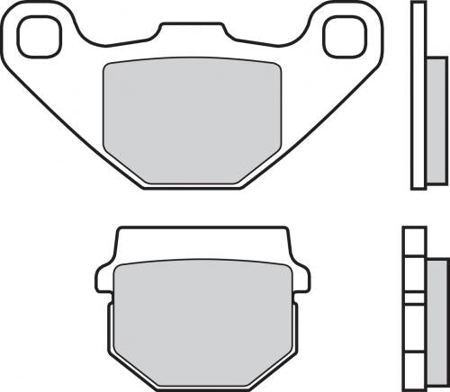 Brembo CC Carbon-Ceramic Brake Pads for Adly / Peugeot / Malaguti & More – 07026