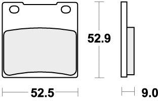 SBS 556HF BRAKE PADS ORGANIC