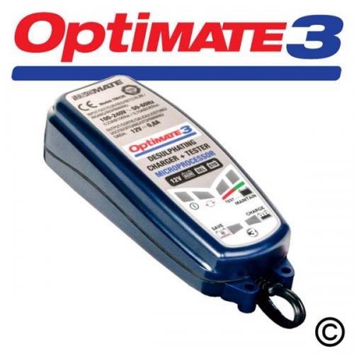 TECMATE OPTIMATE 3 12V BATTERY CHARGER/OPTIMISER - OPT003