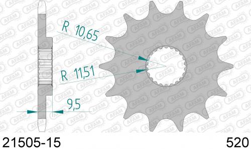 AFAM FRONT 15T, 520 AF12150515