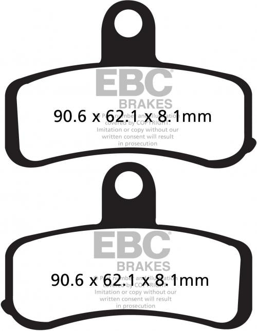 EBC FA 457VLD EBC CHROME SEMI SINTERED DISC PADS