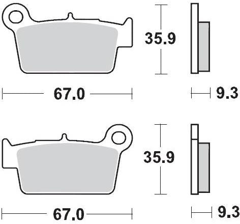 MOTO MASTER 094521, BRAKE PADS SINTER NITRO