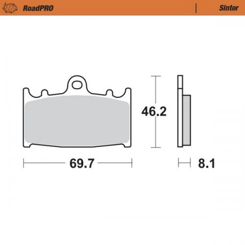 MOTO MASTER 402701, BRAKE PADS SINTER