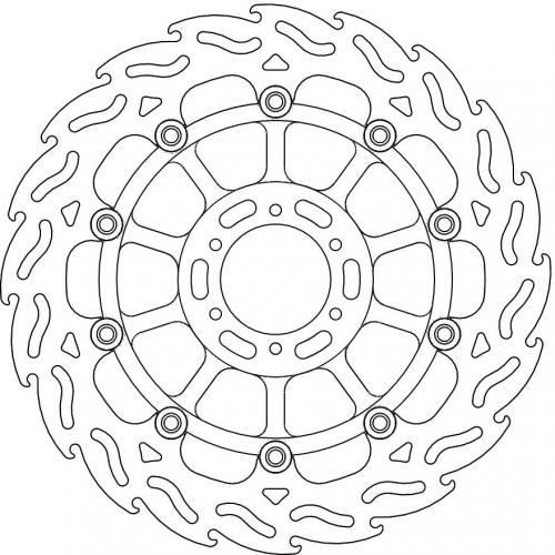 MOTO MASTER 113033, FLAME FLOAT ALU DISC 310