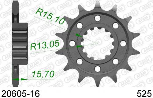 AFAM FRONT 16T, 525 AF12060516