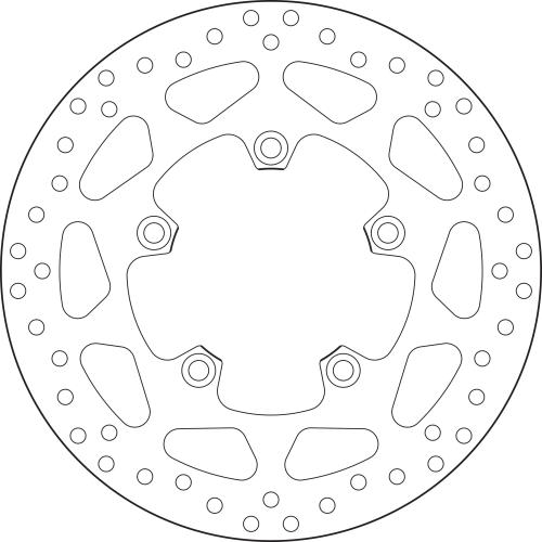 Brembo Serie Oro Fixed Brake Disc 282 mm – 68B407H5