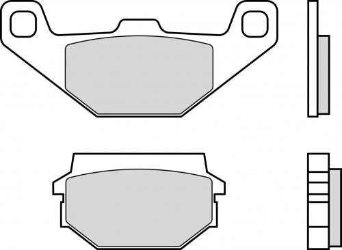 BREMBO 07023CC BRAKE PADS ORGANIC