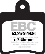 EBC SFAC 661/4 EBC SCOOTER CARBON PADS