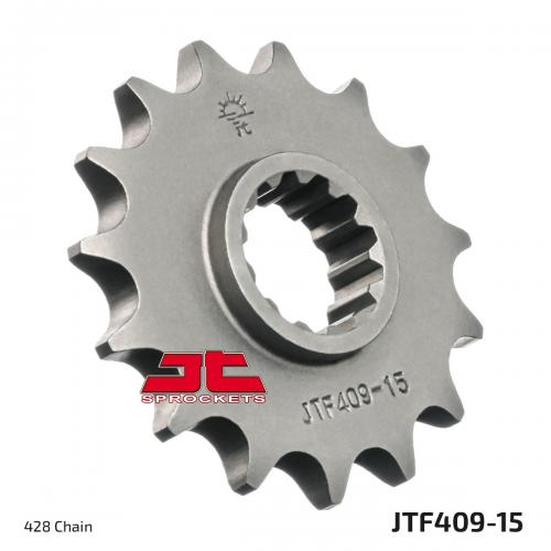 JT SPROCKETS FRONT STEEL 15T, 428 JTF040915
