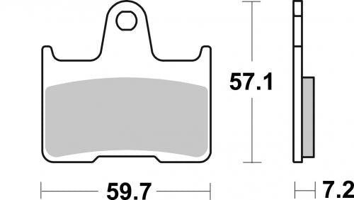SBS 984RQ BRAKE PADS ORGANIC RACING