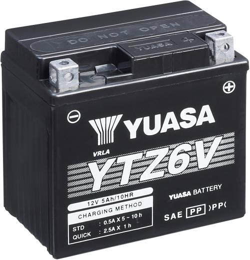 YUASA YTZ6V YUASA BATTERY & ACID PACK