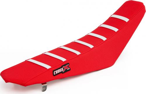 CROSS X SEAT COVER STRIPES RED RED WHITE