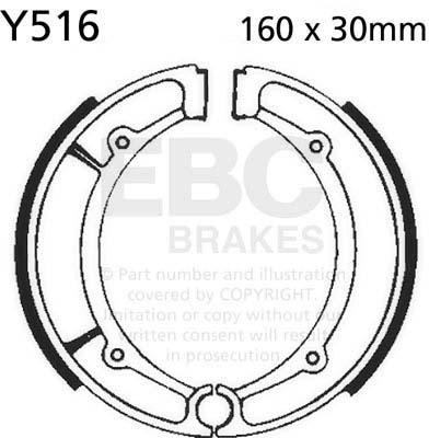 EBC Y516 EBC BRAKE SHOES