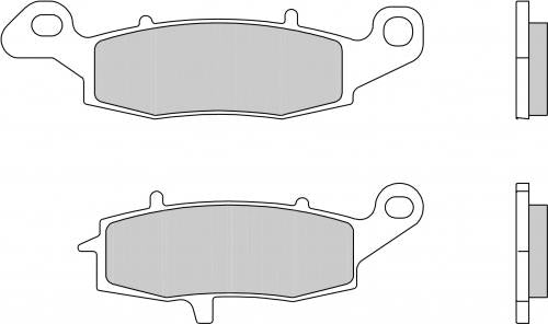 Brembo SP Rear Sintered Brake Pads for Suzuki C 1800 R INTRUDER / M 1800 R INTRUDER & More – 07SU16SP