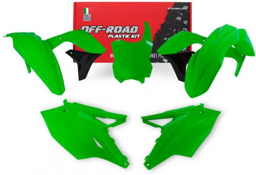 RTECH PLASTICS KIT 5 PCS KAWASAKI GREEN (USA)
