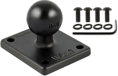 RAM MOUNTS 2X 1.7" ADAPTER BASE WITH 1" BALL