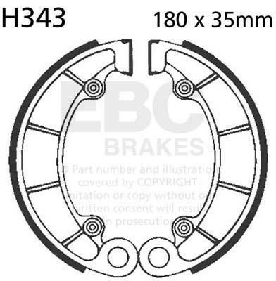 EBC H343 EBC BRAKE SHOES