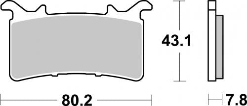 SBS 985DS-1 BRAKE PADS SINTER RACING
