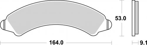 SBS 977SI BRAKE PADS SINTER