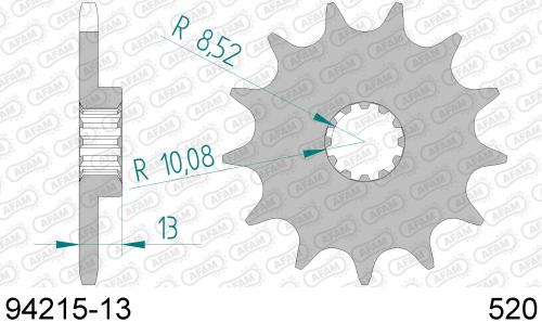 AFAM FRONT 13T, 520 AF19421513