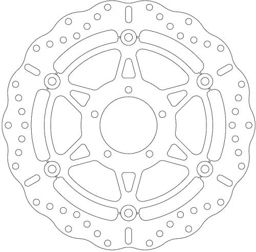 EBC BRAKE DISC MD898XC 6 BUTTON FLOAT WAVE DISC