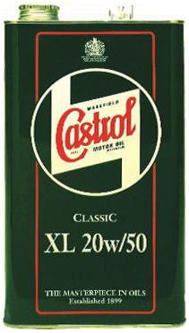 CASTROL GALLON CAN XL SAE 20W/50 CASTROL CLASSIC