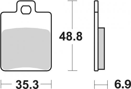SBS 142HF BRAKE PADS ORGANIC
