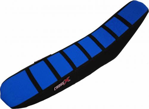 CROSS X SEAT COVER, BLUE-BLACK-BLACK(WITH STRIPES) M10153BLBB