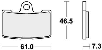 SBS 856HS BRAKE PADS SINTER