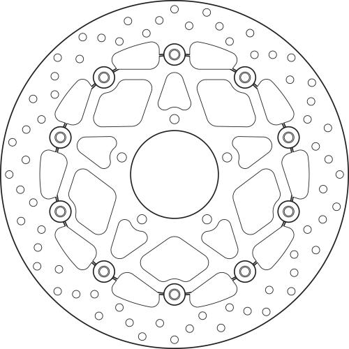 Brembo Serie Oro Floating Brake Disc 320 mm – 78B40893