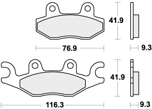 SBS 878RSI BRAKE PADS SINTER RACING