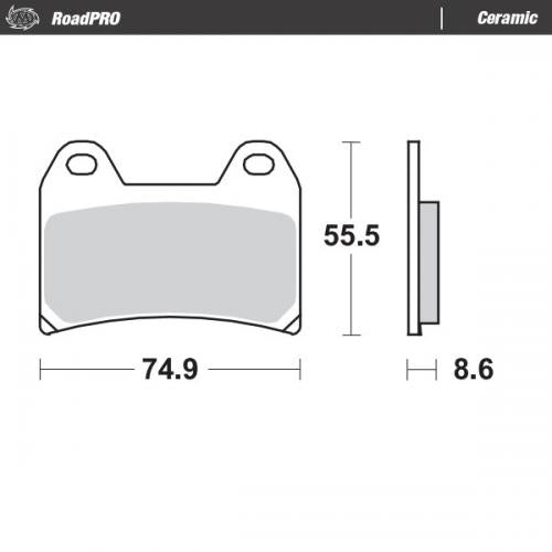 MOTO MASTER 404304, BRAKE PADS ORGANIC