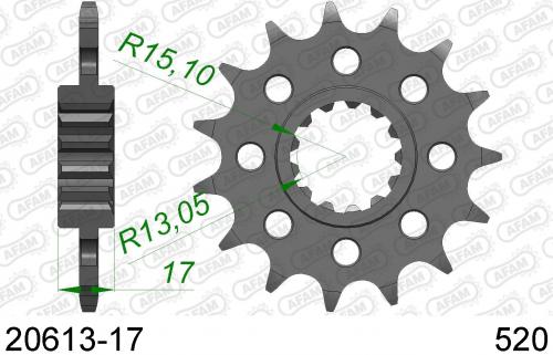 AFAM FRONT 17T, 520 AF12061317