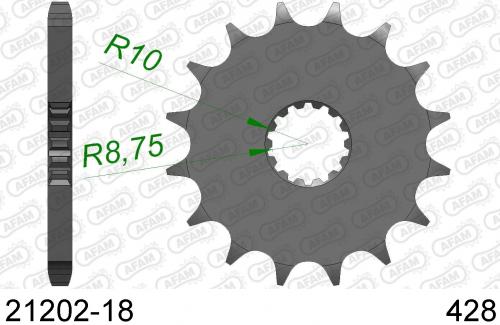 AFAM FRONT 18T, 428 AF12120218