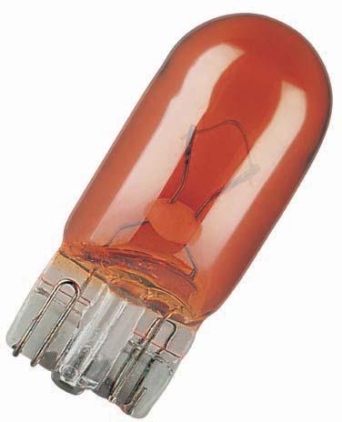 OSRAM 12V 5W W2,1X9,5D ORANGE STANDARD 10-BOX