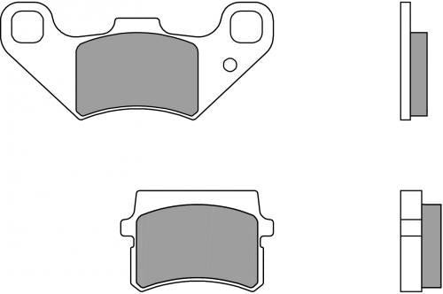 BREMBO 07GR11CC BRAKE PADS ORGANIC