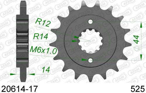 AFAM FRONT 17T, 525 AF12061417