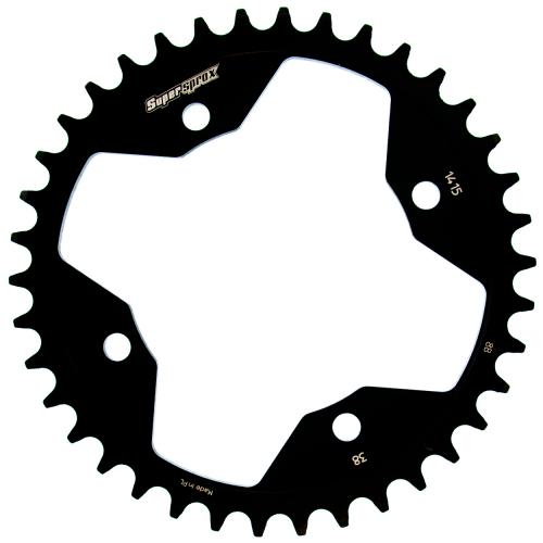 SUPERSPROX SUPERSPROX REAR STEEL 38T, BLACK, 520 SU4141538B