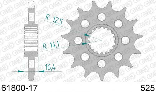 AFAM FRONT 17T, 525 AF16180017