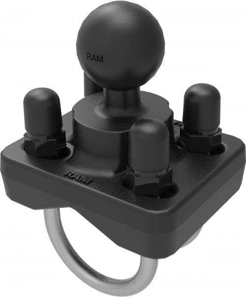 RAM MOUNTS RAM DBL U-BOLT BASE W/ 1" BALL