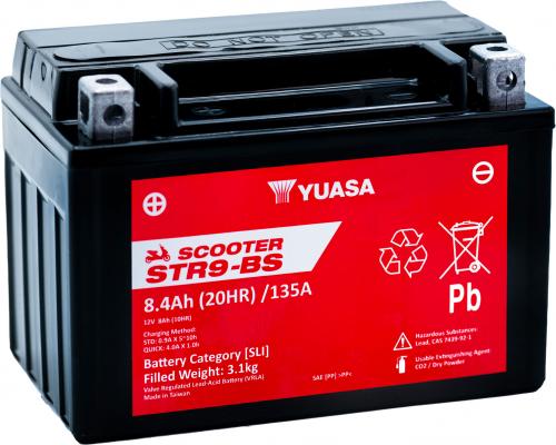 YUASA STR9-BS (CP) 12V MF VRLA SCOOTER BATTERY