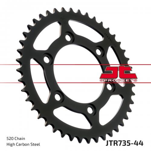 JT SPROCKETS REAR STEEL 44T, 520 JTR073544