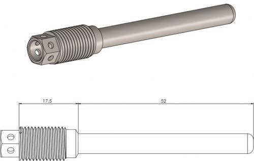 MOTO MASTER 213122, BRAKE PAD PIN RACE-DRILLED