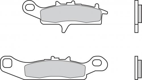 Brembo SD Sintered Brake Pads for Kawasaki KFX 450 RIGHT / KFX 700 V-FORCE RIGHT & More – 07KA24SD