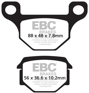 EBC SFA 93 EBC SCOOTER PADS