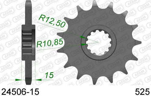 AFAM FRONT 15T, 525 AF12450615
