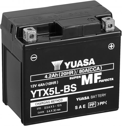 YUASA YTX5L-BS YUASA BATTERY & ACID PACK