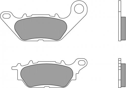 Brembo CC Carbon-Ceramic Brake Pads for Yamaha YS 125 / XSR 125 & More – 07YA28CC